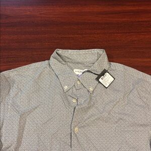 Club Monaco Gray Patterned Men's Shirt
